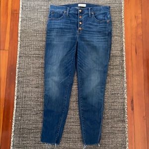 Madewell high rise skinny crop jeans